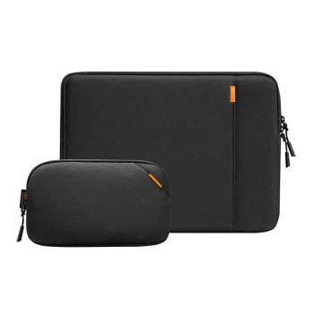 Tomtoc Defender-A13 14" Laptop Sleeve and Accessory Case Set, Black