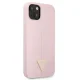Guess Silicone Triangle Case for iPhone 13 mini, Purple
