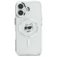 Karl Lagerfeld iPhone 16 Plus Case IML Metal Choupette Head MagSafe, White