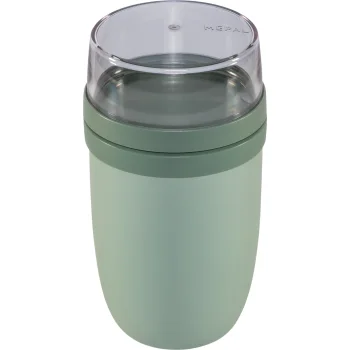 Mepal Lunchpot Ellipse XL Food Container, 750 + 300 ml, Nordic Sage Green