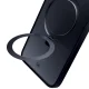 3Mk Protection Smoke Case Mag&Stand for Apple iPhone 14 Plus, Black