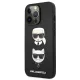 Karl Lagerfeld Saffiano Karl&Choupette Case for iPhone 13 Pro / 13 Black