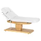 Sillon Relax Electric SPA Treatment Bed, White with Light Wood Base