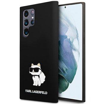 Samsung Galaxy S24 Ultra (SM-S928) Karl Lagerfeld Silicone Choupette Case Cover, Black