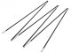 Folding tent pole frame, 6 sections, 340cm, 8mm, 2 pcs, black