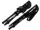 Foldable Adjustable Trekking Poles, Black