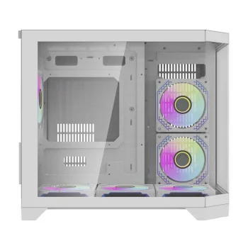 Darkflash FT418 PC Case + 6 aRGB Fans (White)