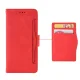 Samsung Galaxy A35 ( SM-A356E/DS ) Multiple Card Slots Design Wallet Stand Leather Book Case Cover, Red