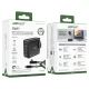 Fast charger GaN UK 100W Power Delivery 3x USB C 1x USB - black