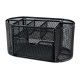 Metal Mesh Desk Organizer with 9 Compartments, Black