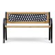 Garden Bench with Backrest Sofotel Elion 125x77x49 cm