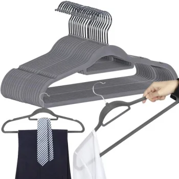 Clothes Hangers, 20 pcs, Grey, Ruhhy