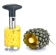 Pineapple Corer and Slicer, Silver/Black