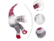 Christmas Gnome Curtain Tieback with Velcro, 40cm, Grey