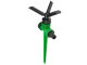Pulsating 360° rotating lawn sprinkler, green-black