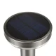 Maclean MCE465 C/M LED Solar Lamp with Sensor, 3 Modes, IP44, Matte Chrome