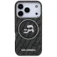 Karl Lagerfeld IML Glitter Karl & Choupette MagSafe Case for iPhone 17 Pro - Black