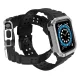 Armored Case with Strap for Apple Watch 38/40/41mm - Black, Silver