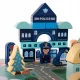 Kruzzel Wooden City Blocks with Puzzle and Sorter 100 pcs