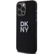 DKNY iPhone 15 Pro Max Case Liquid Silicone Metal Logo, Black