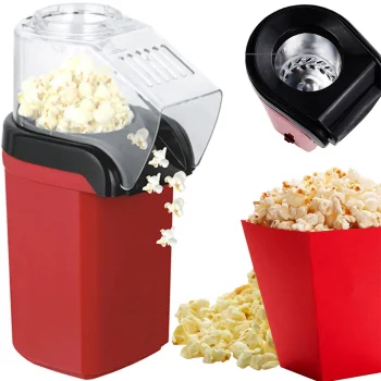 Hot Air Popcorn Maker 1200W, Red