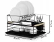 Massido MS-601 Two-level Dish Dryer, Black