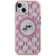 Karl Lagerfeld iPhone 15 Plus Case IML Monogram Karl & Choupette MagSafe, Pink