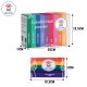 Holi krāsu pulvera komplekts 10x100g Holi Cow 27334, daudzkrāsains