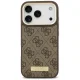 Guess 4G Logo Plate MagSafe Case for iPhone 17 Pro, Brown
