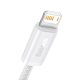 USB uz Lightning kabelis Baseus CALD000502 2.4A 2m Balts