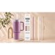 Berdsen Reusable Plastic Straws for Cup, Set of 4 + Brush