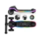 Kids 3-Wheel Balance Scooter with LED Wheels Ricokids Leddi, Black