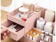 Cosmetic and Jewelry Organizer with 2 Drawers, Pink
