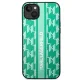 Karl Lagerfeld Monogram Stripe Case for iPhone 14 Plus, Green