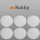 Ruhhy Wall Door Bumper, 6 Pcs, Transparent
