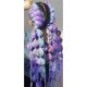 Синтетические волосы Soulima Ombre, сине-фиолетовые, 60 см