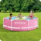 Kids Round Frame Pool INTEX 28290 244x76 cm, pink