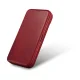 iCarer Leather Folio Case for iPhone 14 Plus with MagSafe AKI14220707-RD, Red