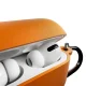 Puro Icon Silicone Case for AirPods Pro 3 with Carabiner, Orange