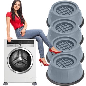 Anti-Vibration Pads for Washing Machines and Dryers 4 Pack, Grey
