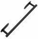 Metal Towel Rack Hanger Holder, 40cm, Black