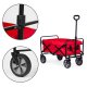 Saliekamais dārza un pludmales transporta ratiņš 100 kg, 85x47 cm, MultiGarden, sarkans