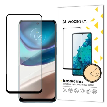 Wozinsky Full Glue Tempered Glass Screen Protector for Motorola Moto G42, Black