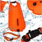Open Water Swim Buoy with Dry Bag and Safety Whistle 28L