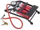 Double Cylinder Foot Pump with Pressure Gauge and Adapters TUV