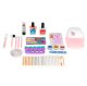 Kids Makeup Kit for Girls in a Case with Mirror and UV LED Nail Lamp