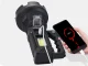 Powerful LED searchlight with tripod, CREE XHP50, COB, power bank, black