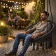 MultiGarden Boho Hanging Chair, Grey