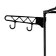 Ruhhy Clothes Rack with Shelves Black