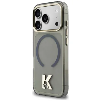 Karl Lagerfeld IML K Head Logo MagSafe Case for iPhone 17 Pro, Black